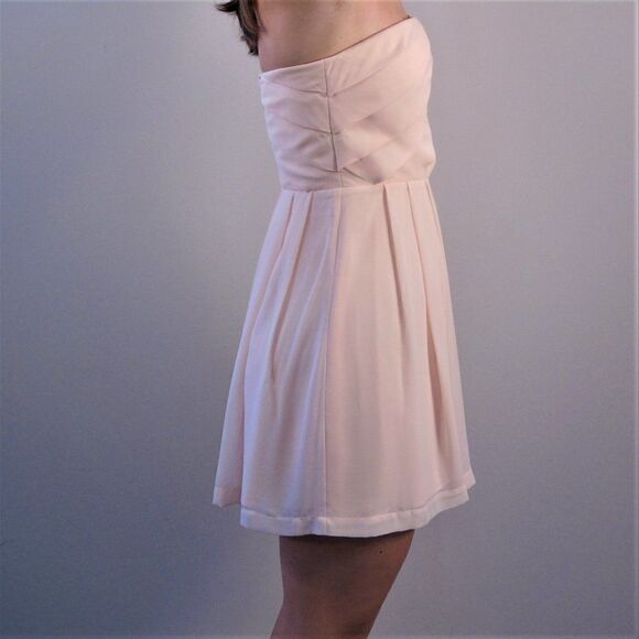 Express Pink Strapless Night Out Dress - Picture 9 of 10